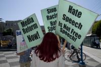 Pictures from  Stop Media Hate Speech Picket