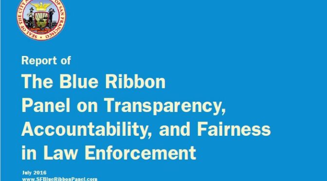 Blue Ribbon Report on San Francisco Policing